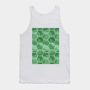 Hexagon tile marble Tank Top